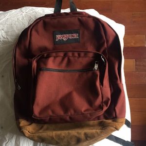 Maroon JanSport backpack